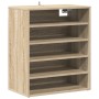Mueble zapatero de madera contrachapada color roble 60x35x70 cm en Zapateros y organizadores de calzado | Comprar online en Foru