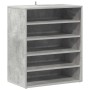Mueble zapatero madera contrachapada gris hormigón 60x35x70 cm en Zapateros y organizadores de calzado | Comprar online en Foru.
