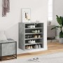 Mueble zapatero madera contrachapada gris hormigón 60x35x70 cm en Zapateros y organizadores de calzado | Comprar online en Foru.