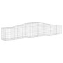 Cesta de gaviones forma arco hierro galvanizado 400x50x60/80 cm de vidaXL, Maceteros y jardineras - Ref: Foro24-153413, Preci...