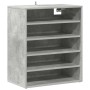 Mueble zapatero madera contrachapada gris hormigón 60x35x70 cm en Zapateros y organizadores de calzado | Comprar online en Foru.