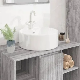 Rundes weißes Keramikwaschbecken 40x14,5 cm von vidaXL, Sinkt - Ref: Foro24-153339, Preis: 68,46 €, Rabatt: %