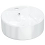 Lavabo redondo de cerámica blanco 40x14,5 cm de vidaXL, Lavabos - Ref: Foro24-153339, Precio: 69,28 €, Descuento: %