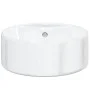 Lavabo redondo de cerámica blanco 40x14,5 cm de vidaXL, Lavabos - Ref: Foro24-153339, Precio: 68,46 €, Descuento: %