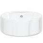 Lavabo redondo de cerámica blanco 40x14,5 cm de vidaXL, Lavabos - Ref: Foro24-153339, Precio: 69,28 €, Descuento: %