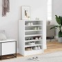 Mueble zapatero de madera contrachapada blanco 60x35x92 cm en Zapateros y organizadores de calzado | Comprar online en Foru.es