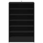 Mueble zapatero de madera contrachapada negro 60x35x92 cm en Zapateros y organizadores de calzado | Comprar online en Foru.es