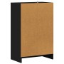 Mueble zapatero de madera contrachapada negro 60x35x92 cm en Zapateros y organizadores de calzado | Comprar online en Foru.es