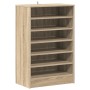 Mueble zapatero madera contrachapada roble Sonoma 60x35x92 cm en Zapateros y organizadores de calzado | Comprar online en Foru.e