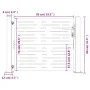 Gartentor aus Cortenstahl, quadratisches Design, 105 x 80 cm von vidaXL, Gartentore - Ref: Foro24-153250, Preis: 121,61 €, Ra...