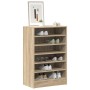 Mueble zapatero madera contrachapada roble Sonoma 60x35x92 cm en Zapateros y organizadores de calzado | Comprar online en Foru.e