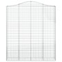 Cesta gaviones forma arco hierro galvanizado 200x30x220/240 cm de vidaXL, Maceteros y jardineras - Ref: Foro24-153391, Precio...