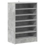 Mueble zapatero madera contrachapada gris hormigón 60x35x92 cm en Zapateros y organizadores de calzado | Comprar online en Foru.