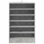 Mueble zapatero madera contrachapada gris hormigón 60x35x92 cm en Zapateros y organizadores de calzado | Comprar online en Foru.
