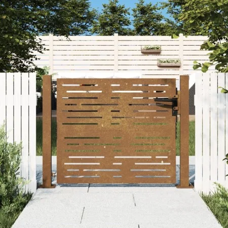 Corten steel garden gate square design 105x105 cm by vidaXL, garden gates - Ref: Foro24-153251, Price: 166,88 €, Discount: %