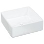 Lavabo cuadrado de cerámica blanco 37x37x13 cm de vidaXL, Lavabos - Ref: Foro24-153341, Precio: 57,74 €, Descuento: %