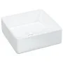 Quadratisches weißes Keramikwaschbecken 37x37x13 cm von vidaXL, Sinkt - Ref: Foro24-153341, Preis: 56,86 €, Rabatt: %