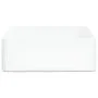 Square white ceramic washbasin 37x37x13 cm by vidaXL, Sinks - Ref: Foro24-153341, Price: 56,86 €, Discount: %