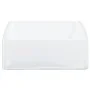 Square white ceramic washbasin 37x37x13 cm by vidaXL, Sinks - Ref: Foro24-153341, Price: 56,86 €, Discount: %