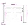 Gartentor aus Cortenstahl, quadratisches Design, 105 x 105 cm von vidaXL, Gartentore - Ref: Foro24-153251, Preis: 166,88 €, R...