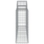 Cesta de gaviones forma arco hierro galvanizado 200x30x80/100cm de vidaXL, Maceteros y jardineras - Ref: Foro24-153484, Preci...