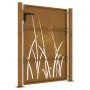Puerta de jardín acero corten diseño hierba 105x155 cm de vidaXL, Puertas de jardín - Ref: Foro24-153229, Precio: 200,99 €, D...
