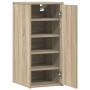 Mueble zapatero madera ingeniería roble Sonoma 32x35x70 cm en Zapateros y organizadores de calzado | Comprar online en Foru.es