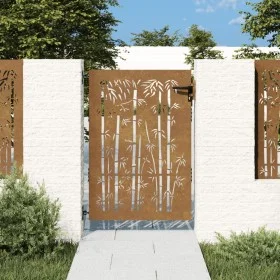 Corten steel garden gate bamboo design 85x150 cm by vidaXL, garden gates - Ref: Foro24-153235, Price: 150,32 €, Discount: %
