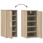 Muebles zapateros 2 uds contrachapado roble Sonoma 32x35x70 cm en Zapateros y organizadores de calzado | Comprar online en Foru.