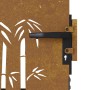 Puerta de jardín acero corten diseño bambú 85x150 cm de vidaXL, Puertas de jardín - Ref: Foro24-153235, Precio: 155,01 €, Des...