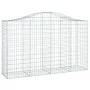 Cesta gaviones forma arco hierro galvanizado 200x50x120/140 cm de vidaXL, Maceteros y jardineras - Ref: Foro24-153396, Precio...