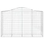 Cesta gaviones forma arco hierro galvanizado 200x50x120/140 cm de vidaXL, Maceteros y jardineras - Ref: Foro24-153396, Precio...