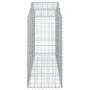 Cesta gaviones forma arco hierro galvanizado 200x50x120/140 cm de vidaXL, Maceteros y jardineras - Ref: Foro24-153396, Precio...