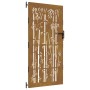 Puerta de jardín acero corten diseño bambú 85x175 cm de vidaXL, Puertas de jardín - Ref: Foro24-153236, Precio: 184,31 €, Des...