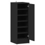 Mueble zapatero de aglomerado negro 32x35x92 cm en Zapateros y organizadores de calzado | Comprar online en Foru.es