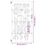Puerta de jardín acero corten diseño bambú 85x175 cm de vidaXL, Puertas de jardín - Ref: Foro24-153236, Precio: 184,31 €, Des...