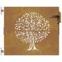 Gartentor aus Cortenstahl, Baumdesign, 85 x 100 cm von vidaXL, Gartentore - Ref: Foro24-153209, Preis: 129,29 €, Rabatt: %