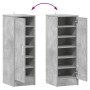 Mueble zapatero de aglomerado gris hormigón 32x35x92 cm en Zapateros y organizadores de calzado | Comprar online en Foru.es