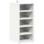 Mueble zapatero de madera contrachapada blanco 31,5x35x70 cm en Zapateros y organizadores de calzado | Comprar online en Foru.es