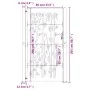 Gartentor aus Cortenstahl, Bambusdesign, 105 x 205 cm von vidaXL, Gartentore - Ref: Foro24-153243, Preis: 262,15 €, Rabatt: %