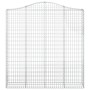 Cesta gaviones forma arco hierro galvanizado 200x30x200/220 cm de vidaXL, Maceteros y jardineras - Ref: Foro24-153390, Precio...
