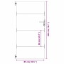Puerta de jardín acero corten 85x200 cm de vidaXL, Puertas de jardín - Ref: Foro24-153261, Precio: 168,04 €, Descuento: %