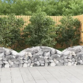 Galvanized iron arch-shaped gabion basket 150x50x40/60 cm by vidaXL, Pots and planters - Ref: Foro24-153452, Price: 35,80 €, ...