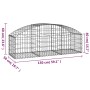 Cesta de gaviones forma arco hierro galvanizado 150x50x40/60 cm de vidaXL, Maceteros y jardineras - Ref: Foro24-153452, Preci...