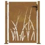Gartentor aus Cortenstahl, Grasdesign, 105 x 130 cm von vidaXL, Gartentore - Ref: Foro24-153228, Preis: 173,73 €, Rabatt: %