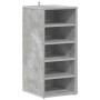 Mueble zapatero madera contrachapada gris hormigón 31,5x35x70cm en Zapateros y organizadores de calzado | Comprar online en Foru