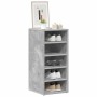 Mueble zapatero madera contrachapada gris hormigón 31,5x35x70cm en Zapateros y organizadores de calzado | Comprar online en Foru