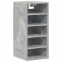 Mueble zapatero madera contrachapada gris hormigón 31,5x35x70cm en Zapateros y organizadores de calzado | Comprar online en Foru