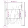 Gartentor aus Cortenstahl, Grasdesign, 105 x 130 cm von vidaXL, Gartentore - Ref: Foro24-153228, Preis: 173,73 €, Rabatt: %