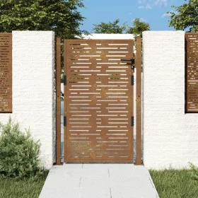 Corten steel garden gate square design 105x130 cm by vidaXL, garden gates - Ref: Foro24-153198, Price: 202,70 €, Discount: %